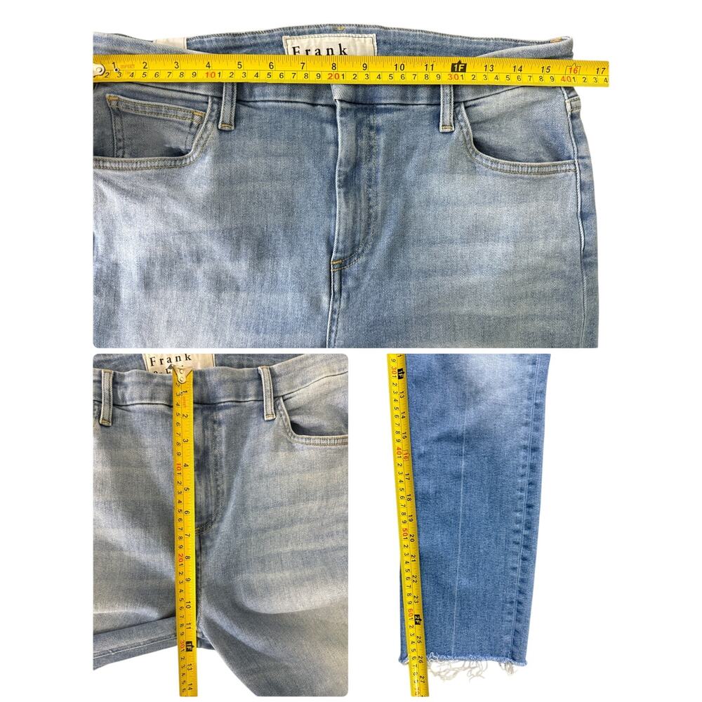 Frank & Eileen Derry High Rise Crop Jeans Classic Blue Wash Size 31 - Picture 16 of 16
